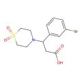 3-(3-Bromophenyl)-3-(1,1-dioxo-1lambda~6~,4-thiazinan-4-yl)propanoic acid