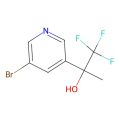 2-(5-Bromopyridin-3-yl)-1,1,1-trifluoropropan-2-ol