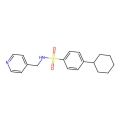 4-cyclohexyl-N-[(pyridin-4-yl)methyl]benzene-1-sulfonamide