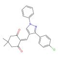 2-{[3-(4-chlorophenyl)-1-phenyl-1H-pyrazol-4-yl]methylidene}-5,5-dimethylcyclohexane-1,3-dione