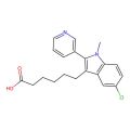 6-(5-Chloro-1-methyl-2-pyridin-3-ylindol-3-yl)hexanoic acid