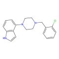 4-[4-[(2-chlorophenyl)methyl]-1-piperazinyl]-1H-indole
