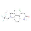 9-Chloro-2-ethyl-1-methyl-3-(2,2,2-trifluoroethyl)-3h-pyrrolo(3,2-f)quinolin-7(6h)-one