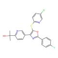 2-(5-(5-((5-Chloropyridin-2-yl)thio)-2-(4-fluorophenyl)oxazol-4-yl)pyridin-2-yl)propan-2-ol