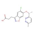 3-[5-Chloranyl-6-[(1~{r})-1-(6-Methylpyridazin-3-Yl)ethoxy]-1,2-Benzoxazol-3-Yl]propanoic Acid