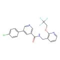 5-(4-chlorophenyl)-N-((2-(2,2,2-trifluoroethoxy)pyridin-3-yl)methyl)nicotinamide