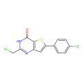 2-(chloromethyl)-6-(4-chlorophenyl)-3H,4H-thieno[3,2-d]pyrimidin-4-one