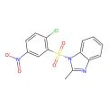 1-(2-Chloro-5-nitrophenyl)sulfonyl-2-methylbenzimidazole
