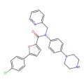 5-(4-chlorophenyl)-N-(4-piperazin-1-ylphenyl)-N-(pyridin-2-ylmethyl)furan-2-carboxamide