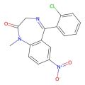 5-(2-Chlorophenyl)-1,3-dihydro-1-methyl-7-nitro-2H-1,4-benzodiazepin-2-one
