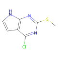 4-氯-2-(甲硫基)-7 H -吡咯并[2,3-d ]嘧啶