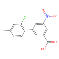 3-(2-氯-4-甲基苯基)-5-硝基苯甲酸