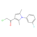 2-氯-1-[1-（3-氟苯基）-2,5-二甲基-1H-吡咯-3-基]乙酮
