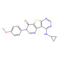 13-(cyclopropylamino)-5-(4-methoxyphenyl)-8-thia-3,5,10,12-tetraazatricyclo[7.4.0.0^{2,7}]trideca-1(13),2(7),3,9,11-pentaen-6-one