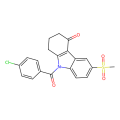 9-(4-chlorobenzoyl)-6-methanesulfonyl-2,3,4,9-tetrahydro-1H-carbazol-4-one