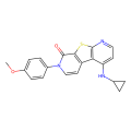 13-(cyclopropylamino)-5-(4-methoxyphenyl)-8-thia-5,10-diazatricyclo[7.4.0.0^{2,7}]trideca-1(13),2(7),3,9,11-pentaen-6-one