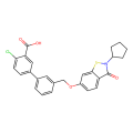 2-chloro-5-(3-{[(2-cyclopentyl-3-oxo-2,3-dihydro-1,2-benzothiazol-6-yl)oxy]methyl}phenyl)benzoic acid