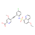 5-[2-[5-chloro-2-[(5-ethoxyquinolin-8-yl)sulfonylamino]phenyl]ethynyl]-4-methoxypyridine-2-carboxylic acid