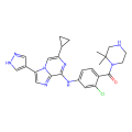 [2-chloro-4-[[6-cyclopropyl-3-(1H-pyrazol-4-yl)imidazo[1,2-a]pyrazin-8-yl]amino]phenyl]-(2,2-dimethylpiperazin-1-yl)methanone