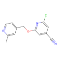 2-chloro-6-[(2-methylpyridin-4-yl)methoxy]pyridine-4-carbonitrile