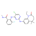 2-[[5-chloro-2-[(1-ethyl-5,5-dimethyl-2-oxo-3,4-dihydro-1-benzazepin-8-yl)amino]pyrimidin-4-yl]amino]-3-fluoro-N-methylbenzamide