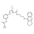2-(2-cyclopropaneamidopyridin-4-yl)-4-methoxy-N-{3-[(1,2,3,4-tetrahydroacridin-9-yl)amino]propyl}-1,3-thiazole-5-carboxamide
