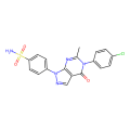 4-[5-(4-chlorophenyl)-6-methyl-4-oxo-1H,4H,5H-pyrazolo[3,4-d]pyrimidin-1-yl]benzene-1-sulfonamide