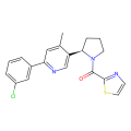 2-(3-chlorophenyl)-4-methyl-5-[(2R)-1-[(1,3-thiazol-2-yl)carbonyl]pyrrolidin-2-yl]pyridine