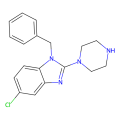 5-chloro-1-(phenylmethyl)-2-piperazin-1-ylbenzimidazole