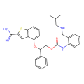 2-[(2-carbamimidoyl-1-benzothiophen-4-yl)oxy]-2-phenylethyl N-(2-{[(2-methylpropyl)amino]methyl}phenyl)carbamate