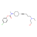 4-chlorophenyl N-methyl-N-[(1r,4r)-4-{5-[ethyl(2-hydroxyethyl)amino]pent-1-yn-1-yl}cyclohexyl]carbamate