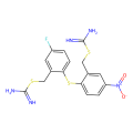 [2-[2-(carbamimidoylsulfanylmethyl)-4-fluorophenyl]sulfanyl-5-nitrophenyl]methyl carbamimidothioate