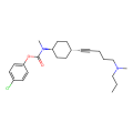 4-chlorophenyl N-methyl-N-[(1r,4r)-4-{5-[methyl(propyl)amino]pent-1-yn-1-yl}cyclohexyl]carbamate