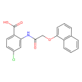 4-chloro-2-[(2-naphthalen-1-yloxyacetyl)amino]benzoic acid