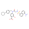 4-[(4-cyclohexylphenyl)methyl-[2-[[5-(dimethylamino)naphthalen-1-yl]sulfonyl-methylamino]acetyl]amino]-2-hydroxybenzoic acid