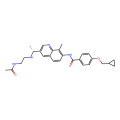 4-(cyclopropylmethoxy)-N-{3-[(1R)-1-[(2-acetamidoethyl)amino]ethyl]-8-methylquinolin-7-yl}benzamide