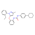 1-(4-cyclohexylphenyl)-3-[2-[2-(2-ethylphenyl)-5-methylpyrazol-3-yl]oxyphenyl]urea