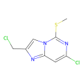 7-chloro-2-(chloromethyl)-5-methylsulfanyl-imidazo[1,2-c]pyrimidine