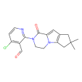 4-chloro-2-{4,4-dimethyl-9-oxo-1,10-diazatricyclo[6.4.0.0²,⁶]dodeca-2(6),7-dien-10-yl}pyridine-3-carbaldehyde