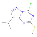 4-chloro-8-isopropyl-2-methylsulfanyl-pyrazolo[1,5-a][1,3,5]triazine