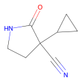 3-cyclopropyl-2-oxo-pyrrolidine-3-carbonitrile