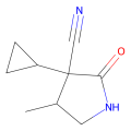 3-cyclopropyl-4-methyl-2-oxo-pyrrolidine-3-carbonitrile