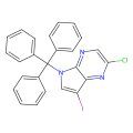 2-chloro-7-iodo-5-(triphenylmethyl)-5H-pyrrolo[2,3-b]pyrazine
