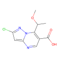 2-chloro-7-[(1S)-1-methoxyethyl]pyrazolo[1,5-a]pyrimidine-6-carboxylic acid