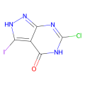 6-chloro-3-iodo-1,5-dihydropyrazolo[3,4-d]pyrimidin-4-one