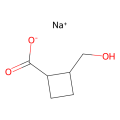 2-(hydroxymethyl)cyclobutanecarboxylic acid;sodium salt
