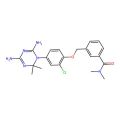3-((2-Chloro-4-(4,6-diamino-2,2-dimethyl-1,3,5-triazin-1(2H)-yl)phenoxy)methyl)-N,N-dimethylbenzamide