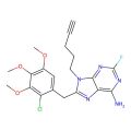 8-(2-Chloro-3,4,5-trimethoxy-benzyl)-2-fluoro-9-pent-4-ylnyl-9H-purin-6-ylamine