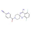 1-(6-Cyano-3-pyridylcarbonyl)-5',8'-difluorospiro[piperidine-4,2'(1'H)-quinazoline]-4'-amine