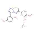 6-[3-(cyclopropylmethoxy)-4-methoxyphenyl]-3-(2,5-dimethoxyphenyl)-7H-[1,2,4]triazolo[3,4-b][1,3,4]thiadiazine
